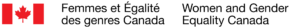 Logo Femmes et égalité des genres Canada